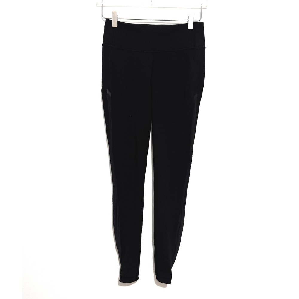 Lululemon Black Athletic Yoga Leggings Pants Tights Slim Fit